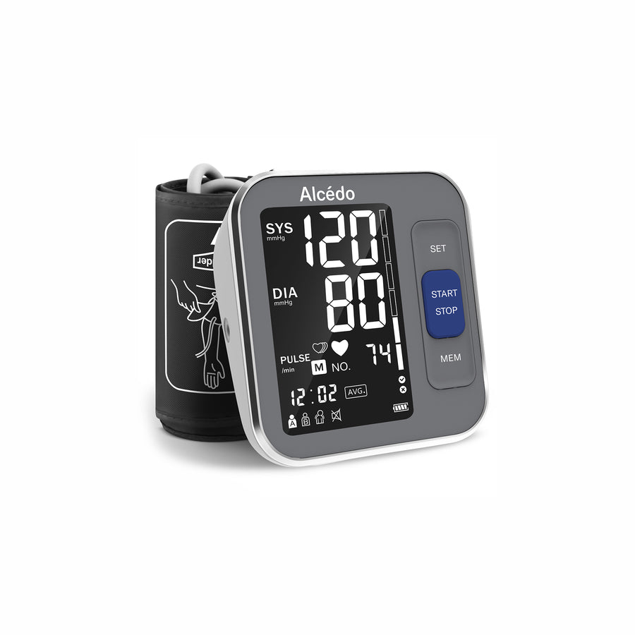 Alcedo Blood Pressure Monitor for Home Use, Accurate Digital Upper Arm BP  Machine with 8.7 to 16.5 inch Cuff, 2x120 Memory, Large Backlit Screen